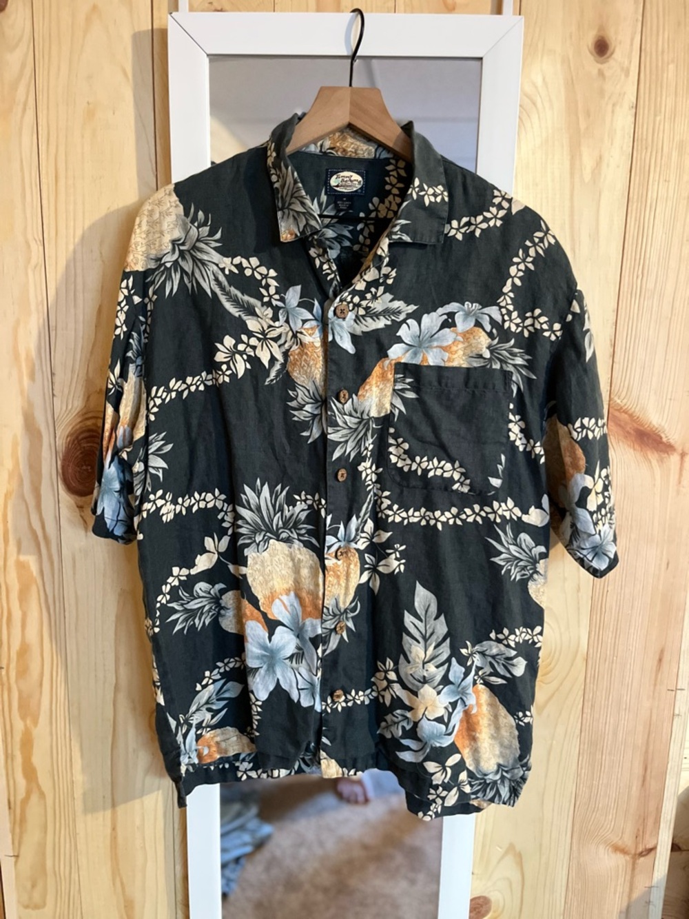 Tommy Bahama Linen Button Down Tropical Shirt